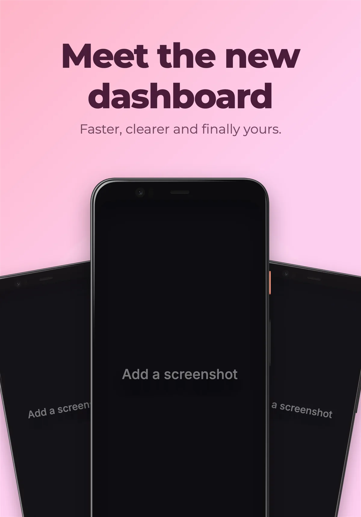 App Store iPad 11" · Three phones template preview