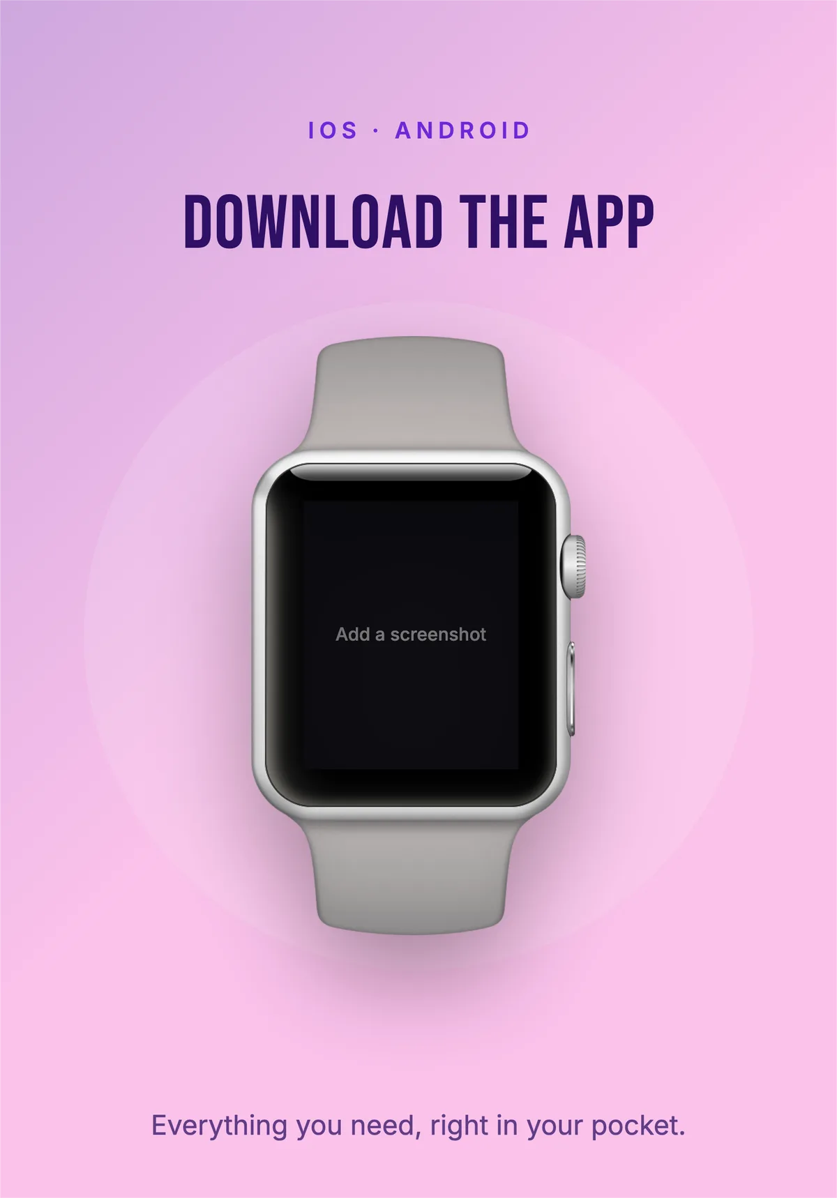 App Store iPad 11" · Watch template preview