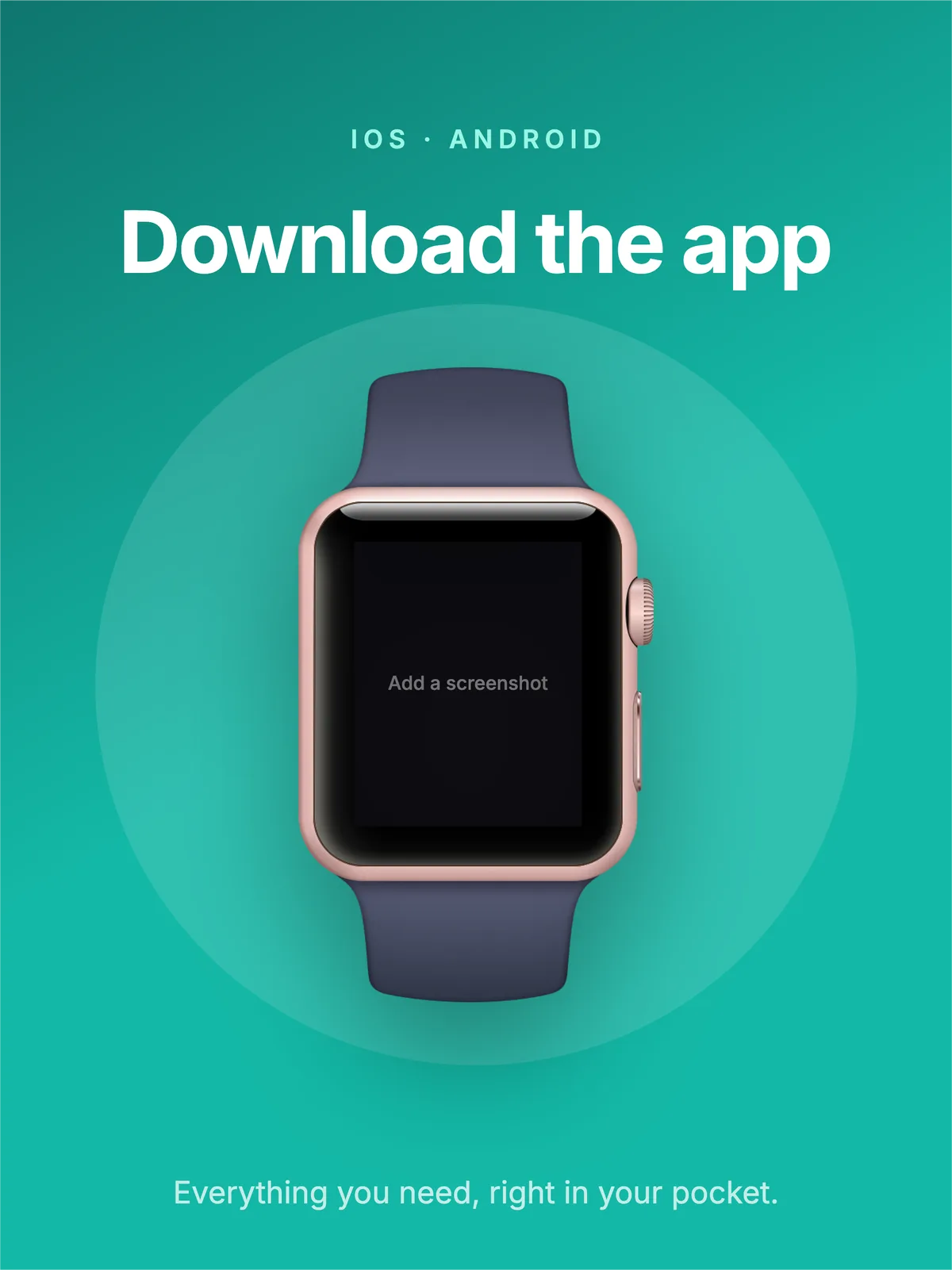 App Store iPad 12.9" · Watch template preview