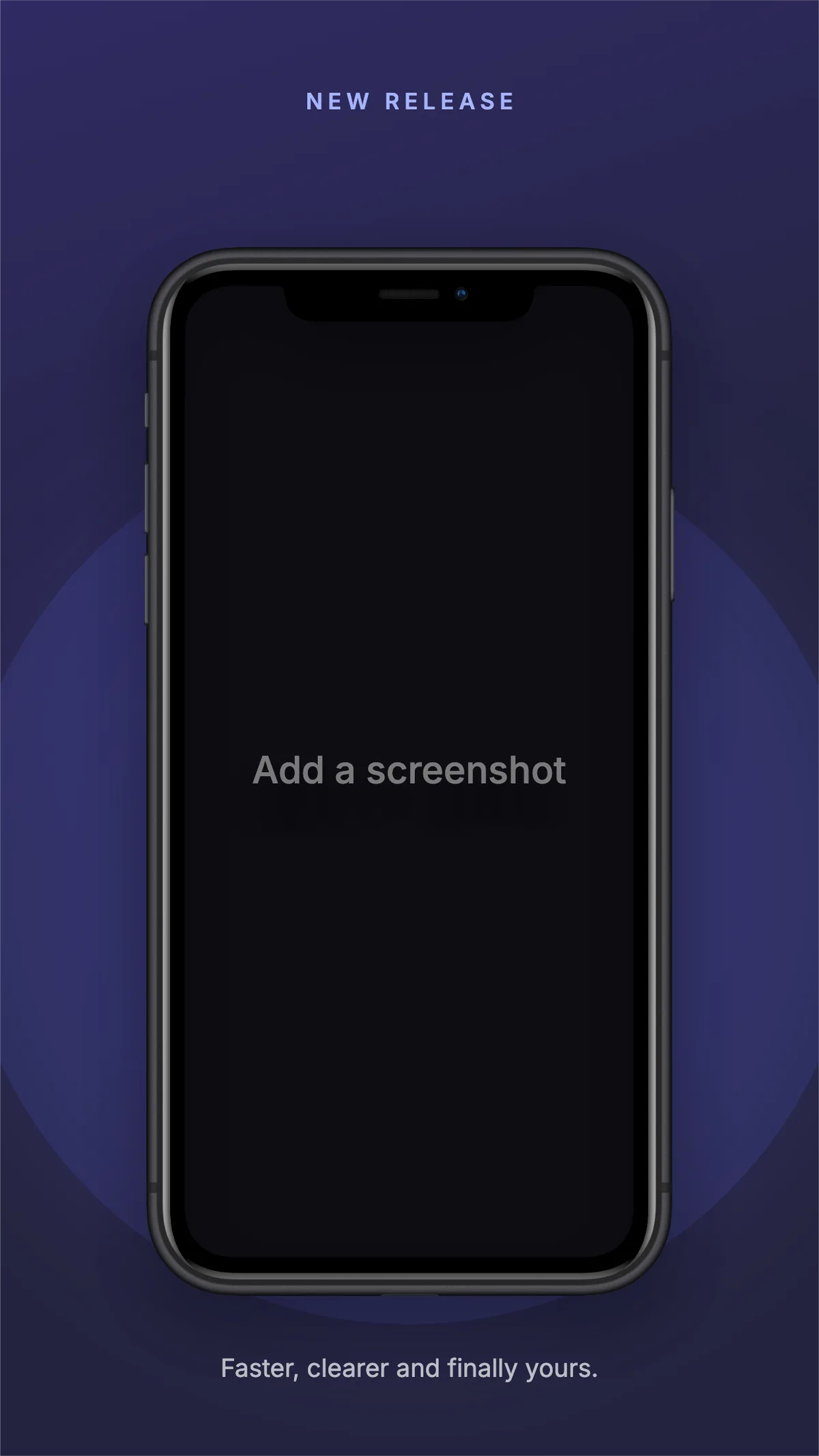 App Store iPhone 5.5" · Minimal template preview