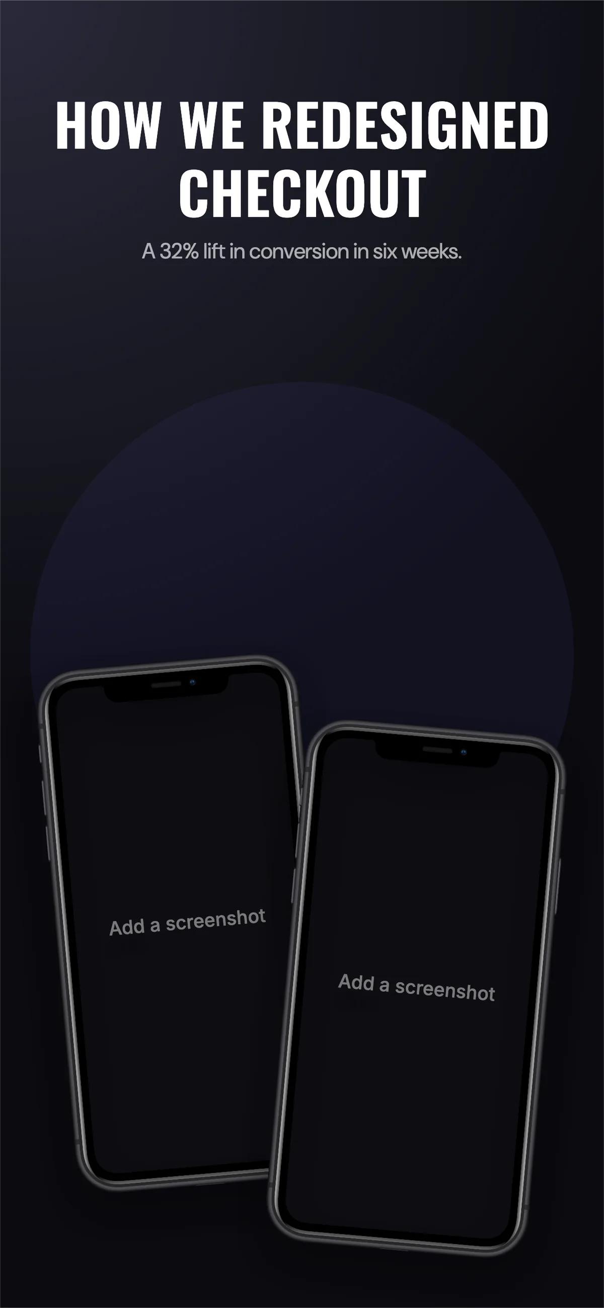 App Store iPhone 6.5" · Two phones template preview