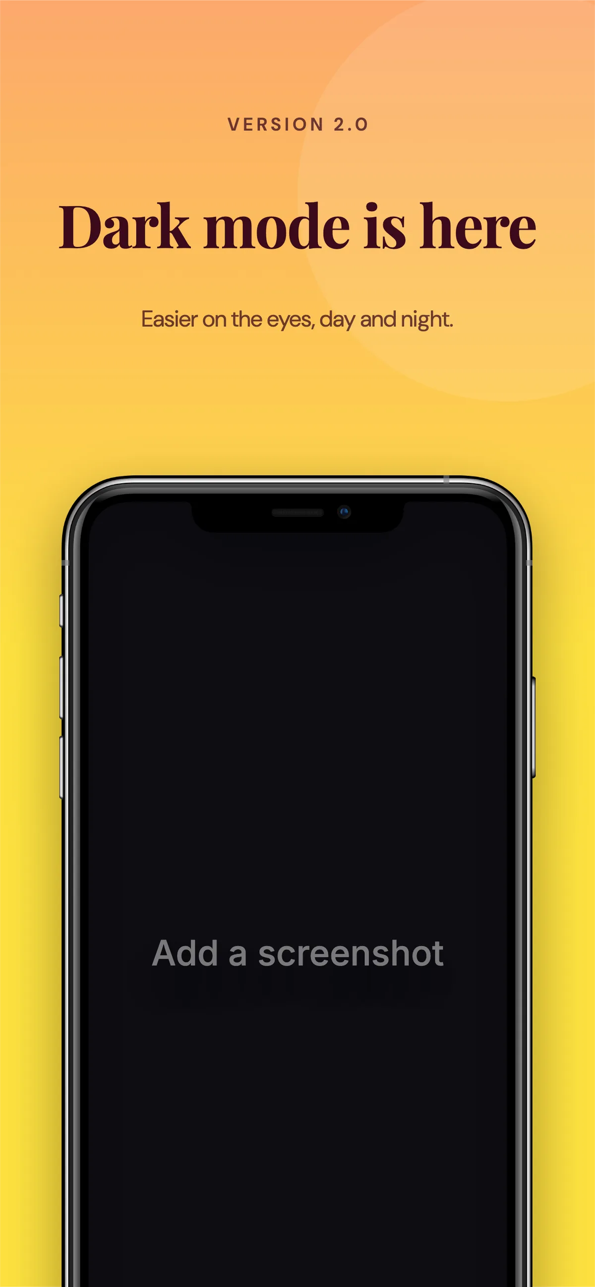 App Store iPhone 6.5" · Phone hero template preview