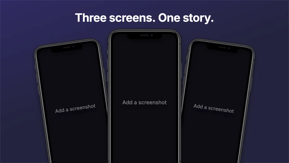 App Store trio template preview