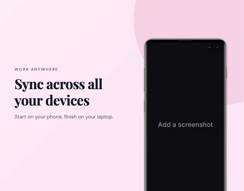Behance Cover · Phone hero template preview