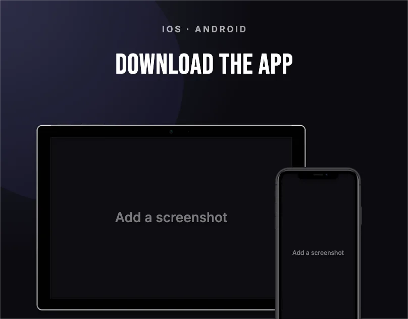 Behance Cover · Tablet + phone template preview