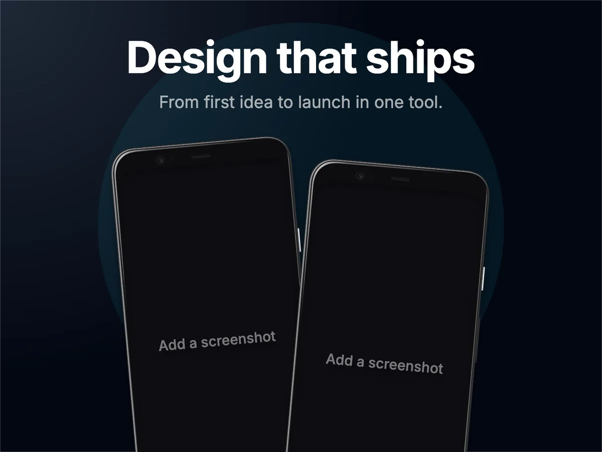 Behance Project image · Two phones template preview