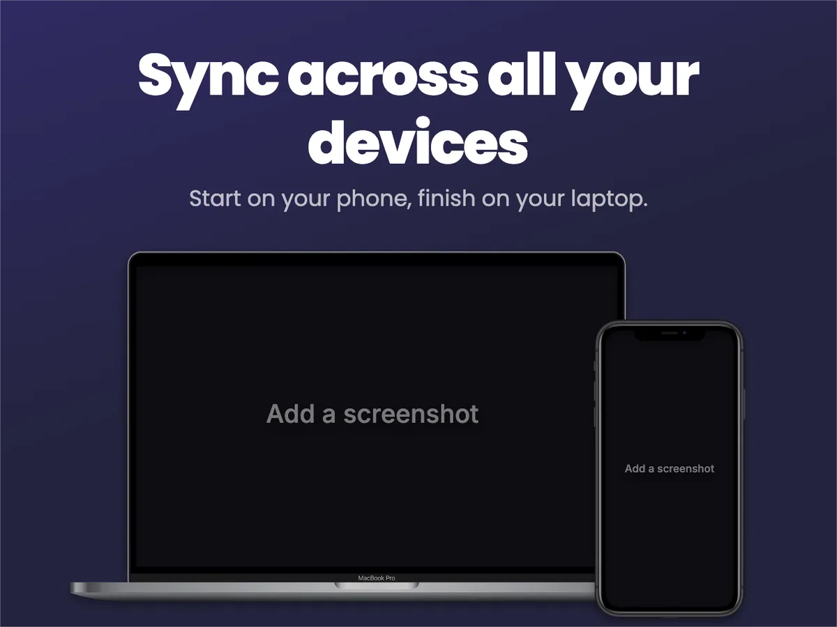 Behance Project image · Laptop + phone template preview