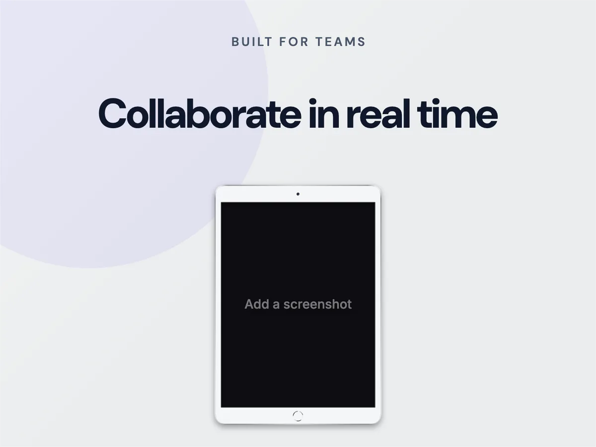 Behance Project image · Tablet template preview