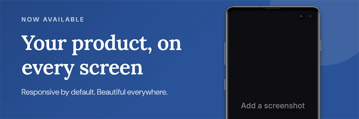 Bluesky Banner · Phone hero template preview