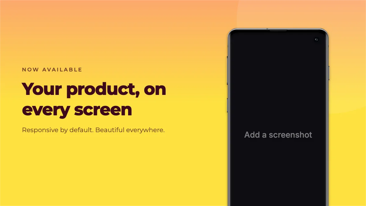 Bluesky Post · Phone hero template preview