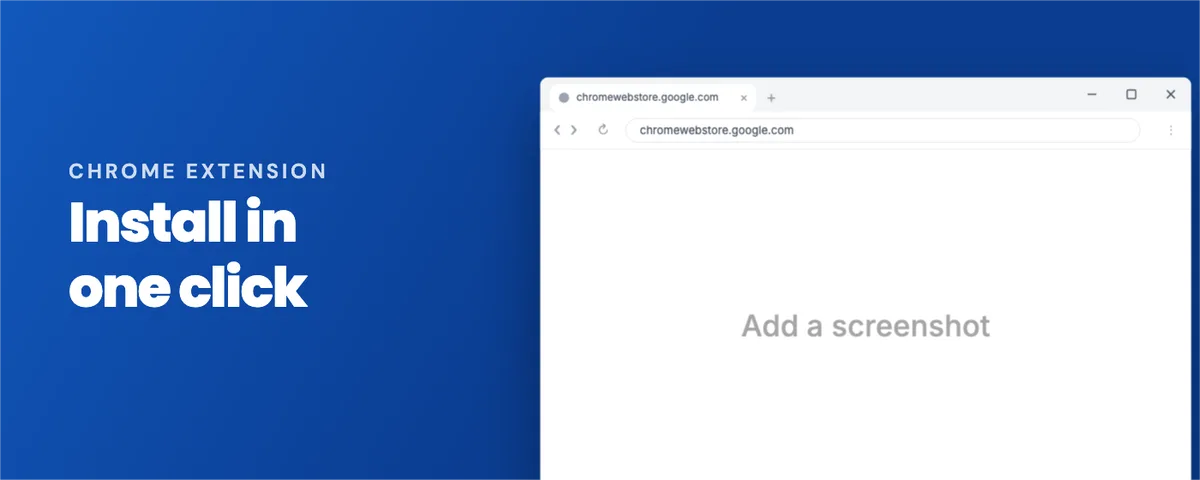 Chrome Web Store Marquee · Chrome for Windows template preview