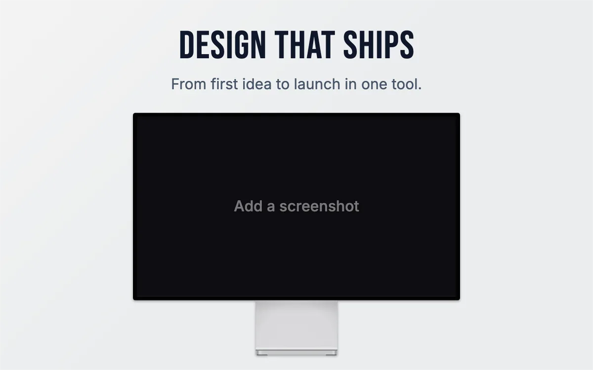 Chrome Web Store Screenshot · Desktop template preview
