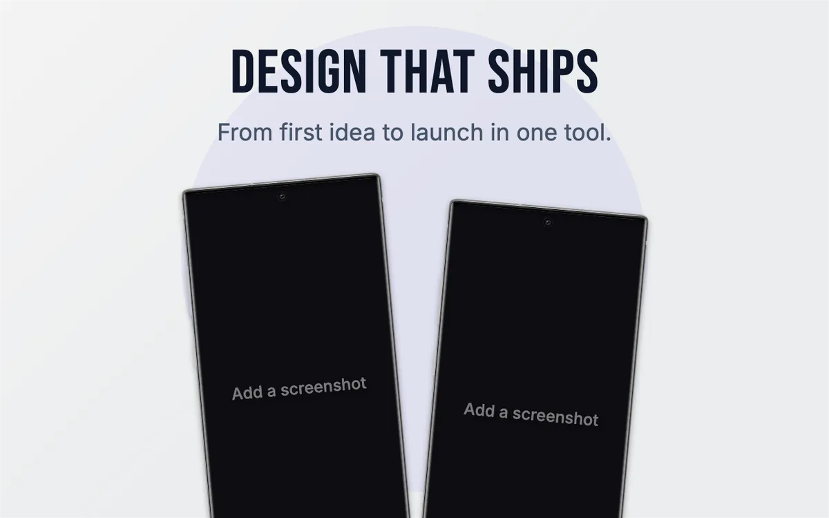 Chrome Web Store Screenshot · Two phones template preview