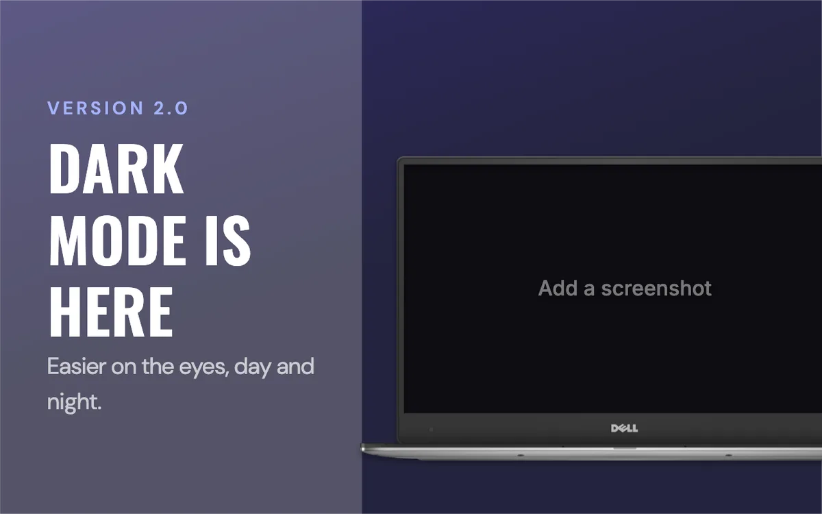 Chrome Web Store Screenshot · Split panel template preview