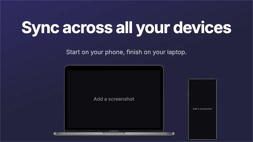 Discord Server banner · Laptop + phone template preview