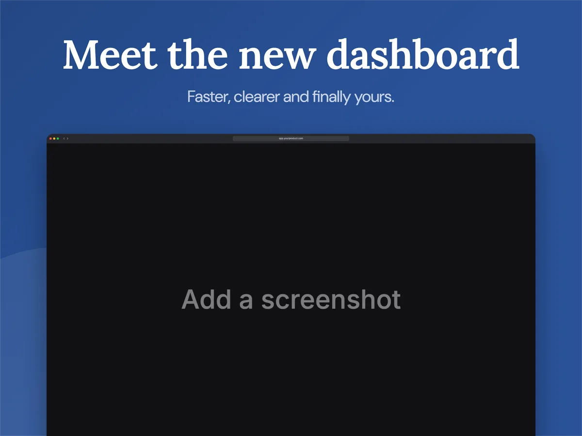 Dribbble HD shot · Browser window template preview