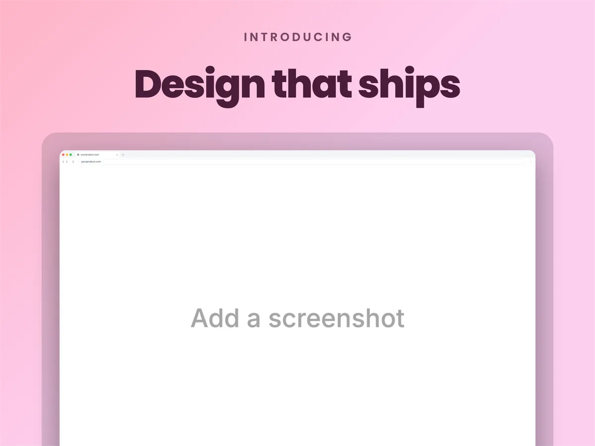 Dribbble HD shot · Floating card template preview