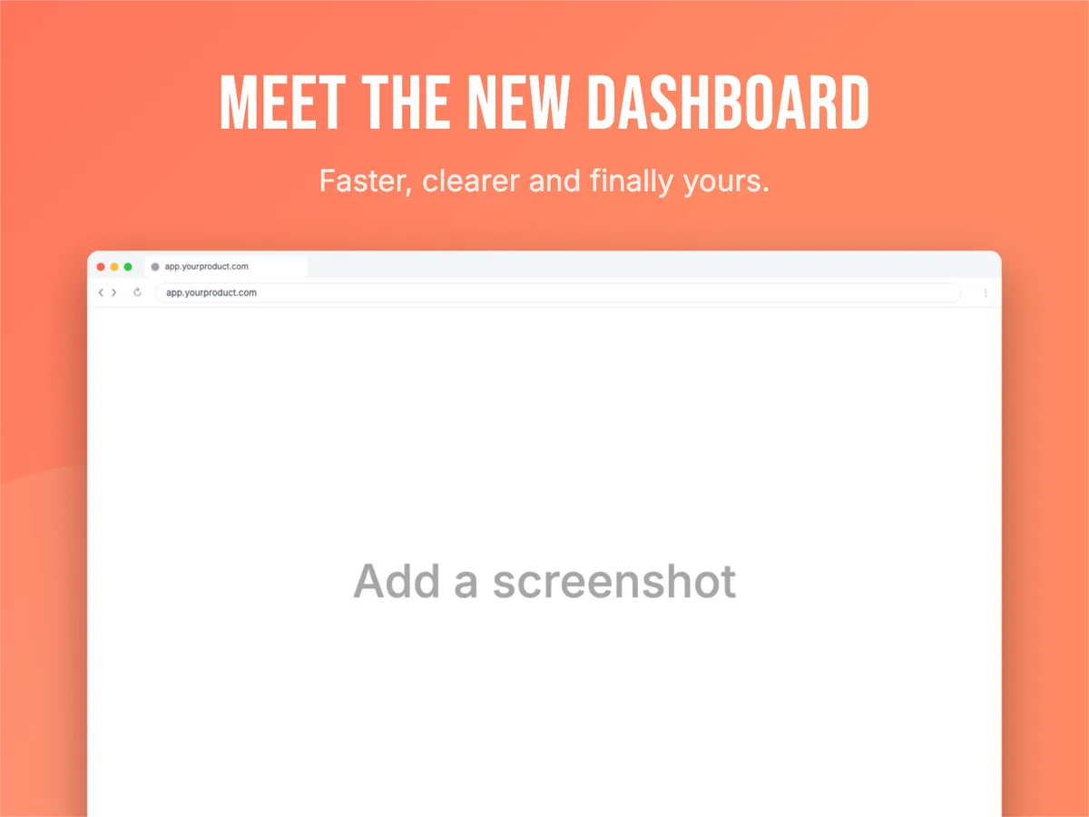 Dribbble Shot · Browser window template preview