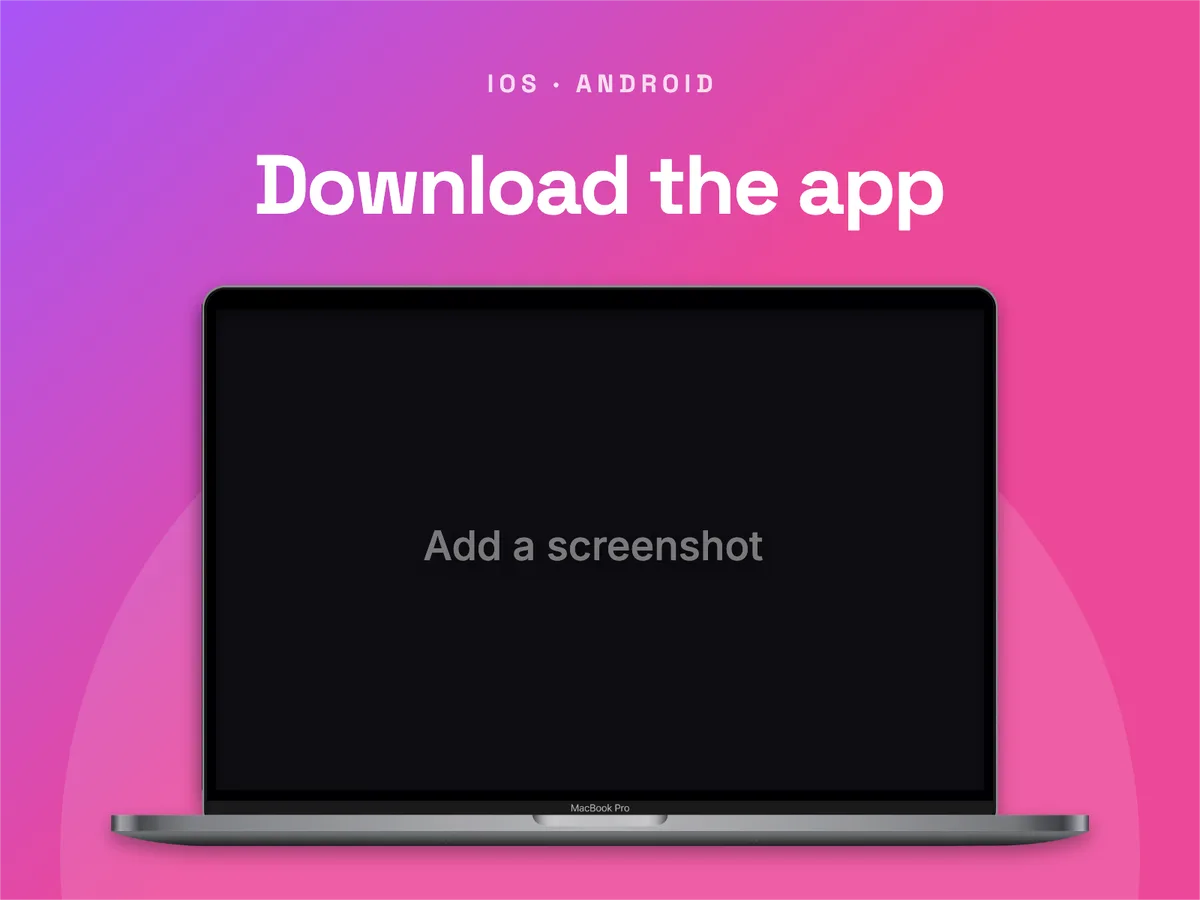 Dribbble Shot · Laptop template preview