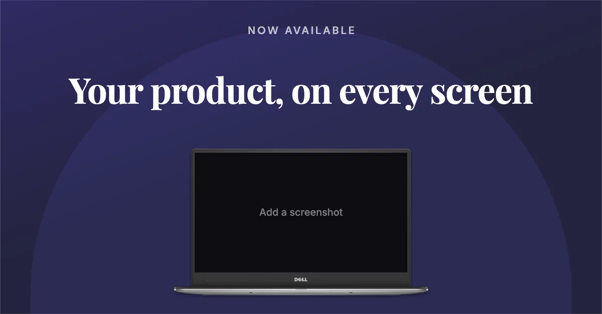 Facebook Cover · Laptop template preview