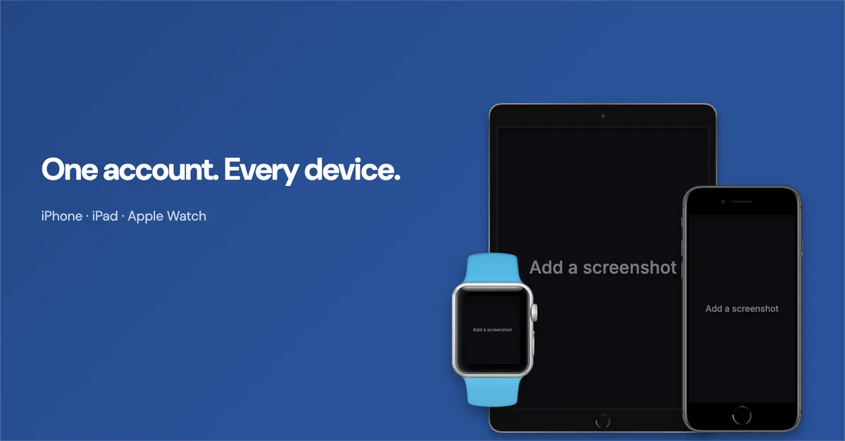Facebook cover · three devices template preview