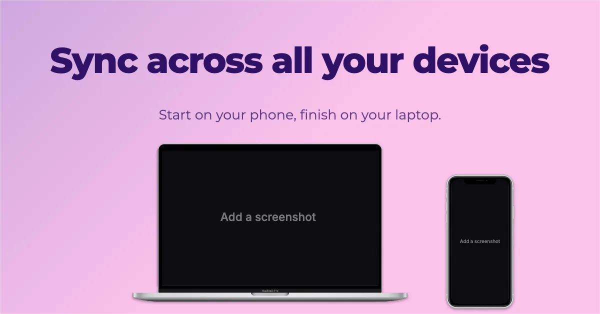 Facebook Post · Laptop + phone template preview