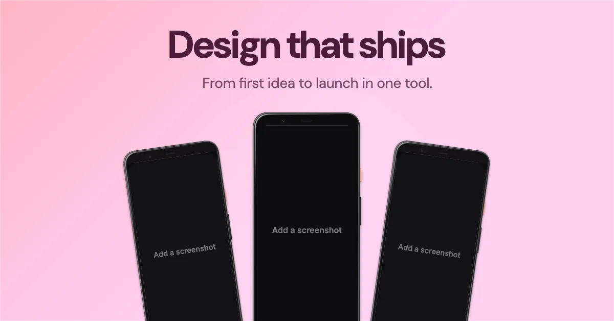 Facebook Post · Three phones template preview