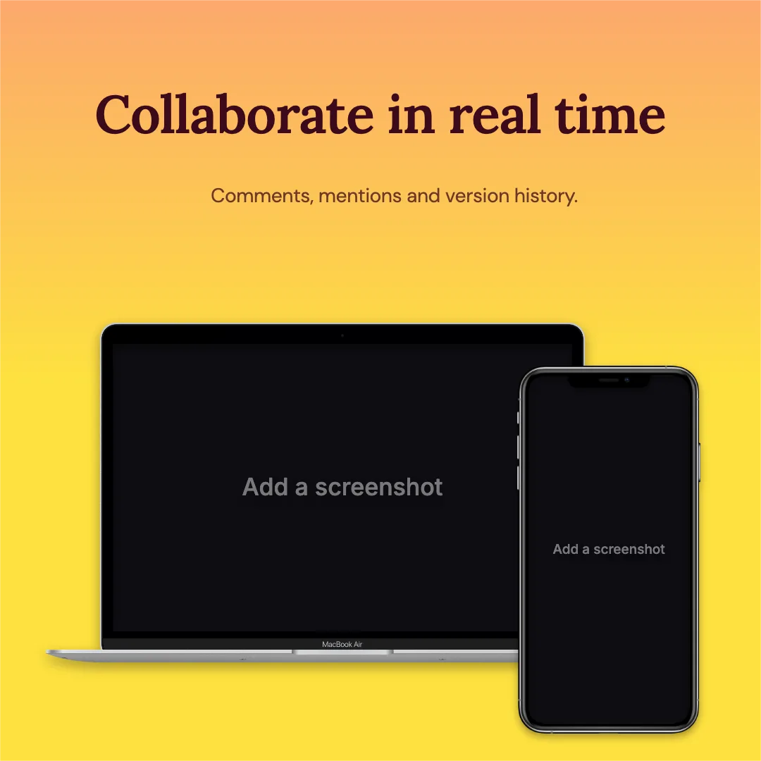Facebook Square · Laptop + phone template preview