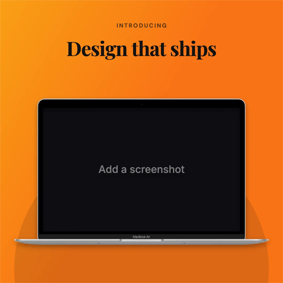 Facebook Square · Laptop template preview