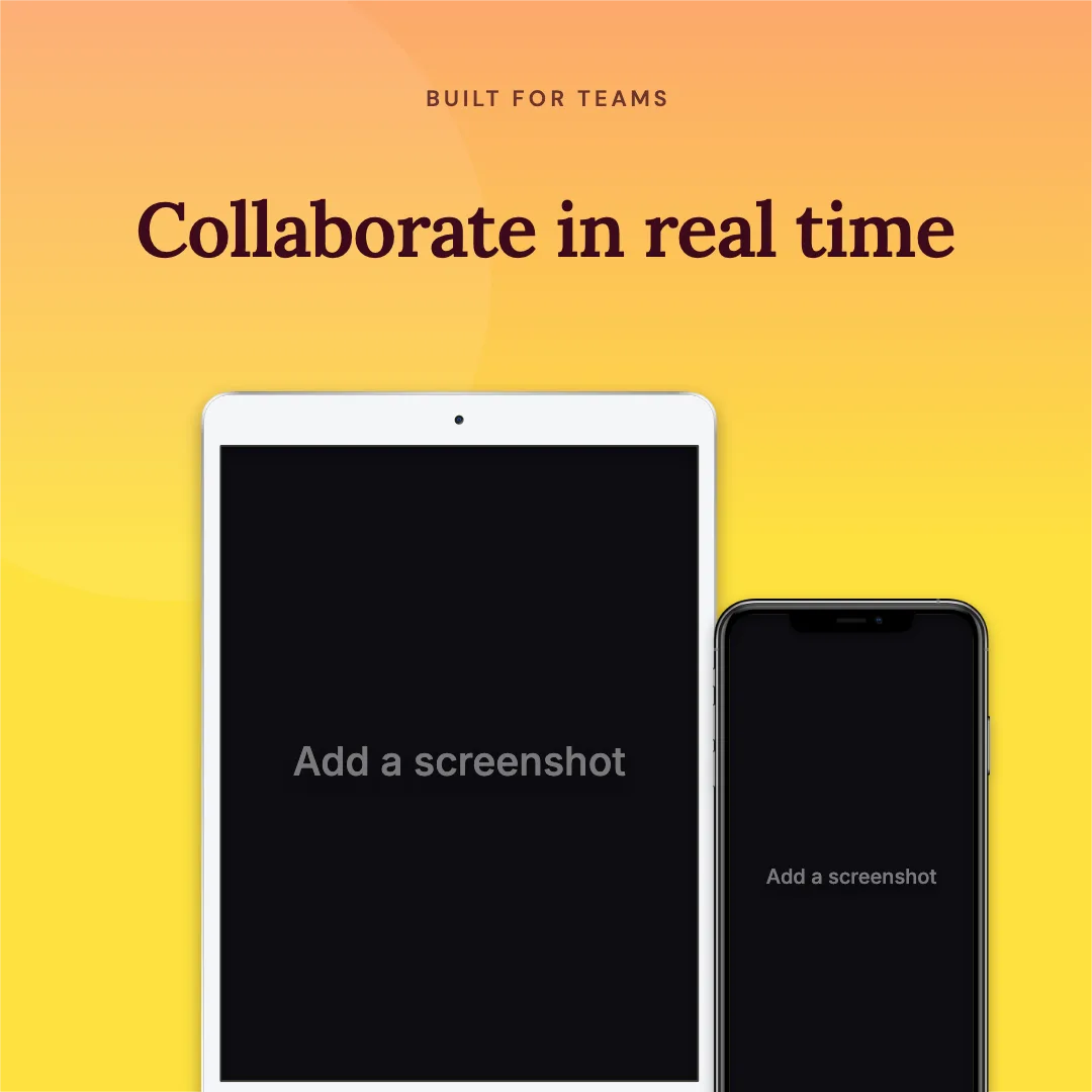 Facebook Square · Tablet + phone template preview