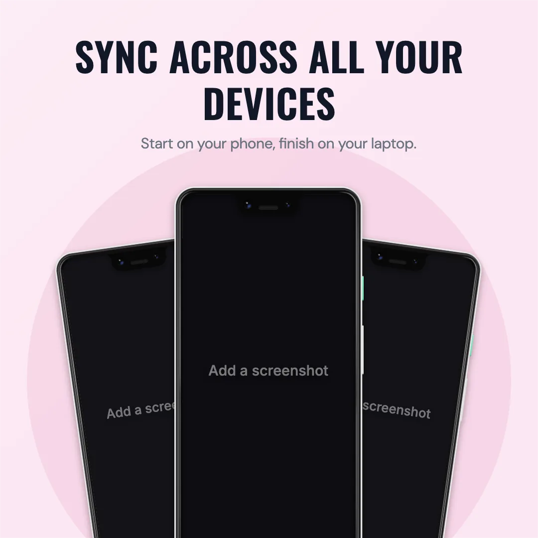 Facebook Square · Three phones template preview