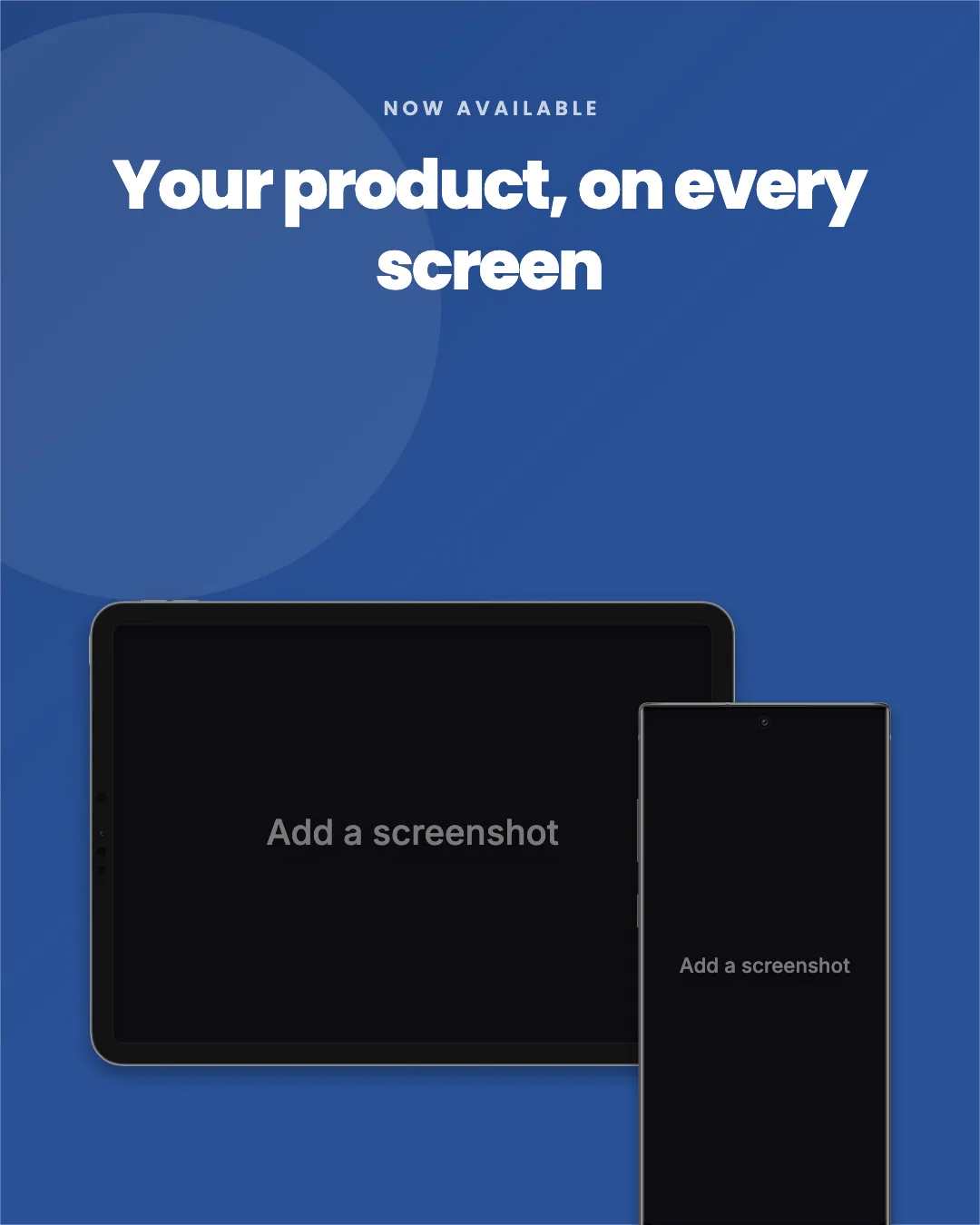 Instagram Portrait · Tablet + phone template preview