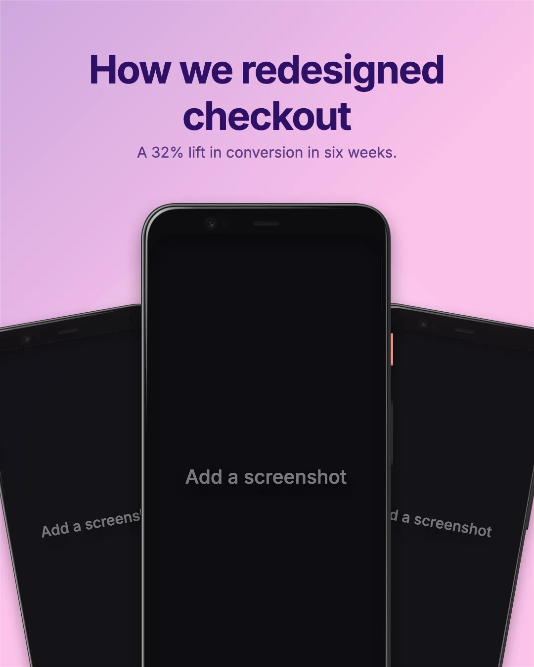 Instagram Portrait · Three phones template preview
