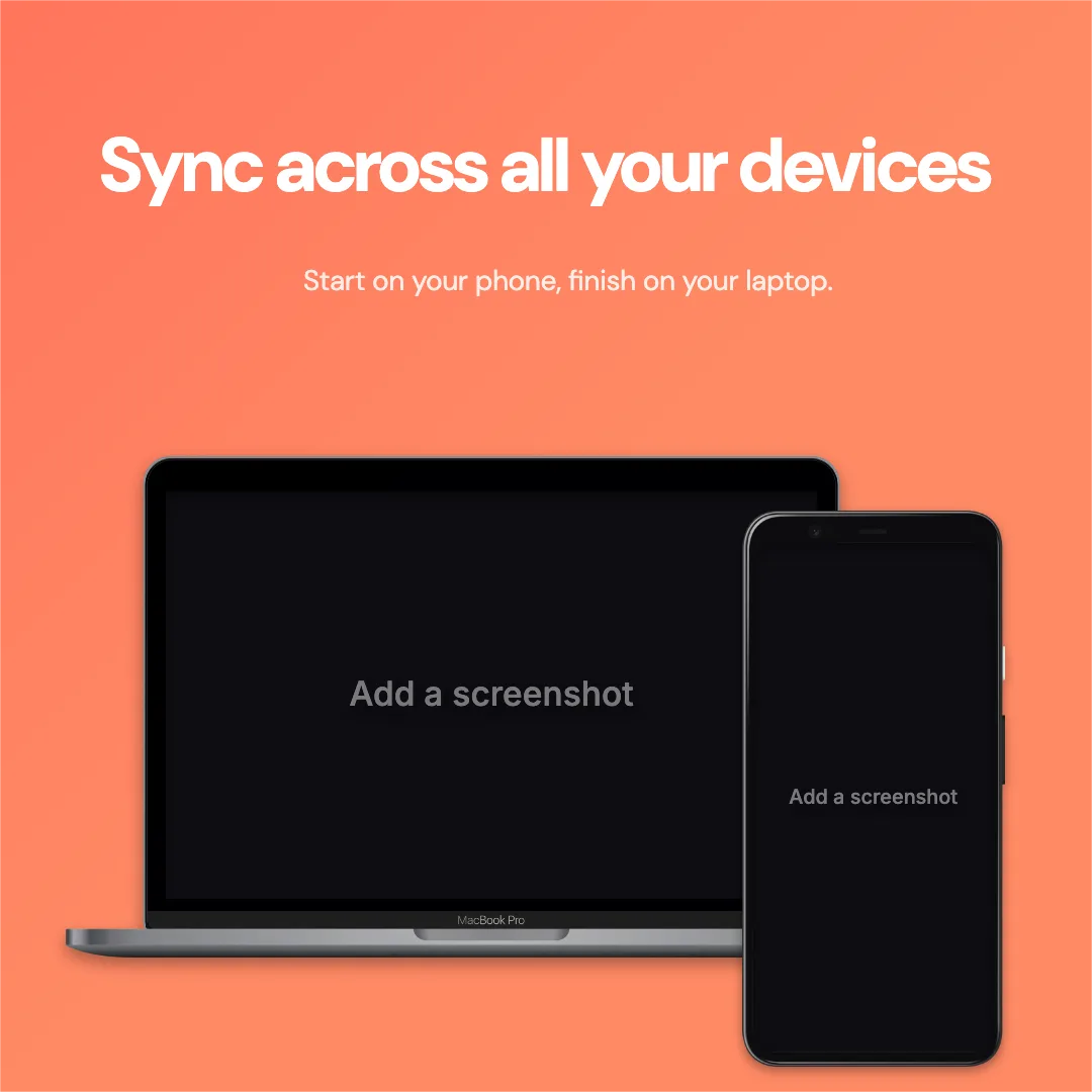 Instagram Post · Laptop + phone template preview