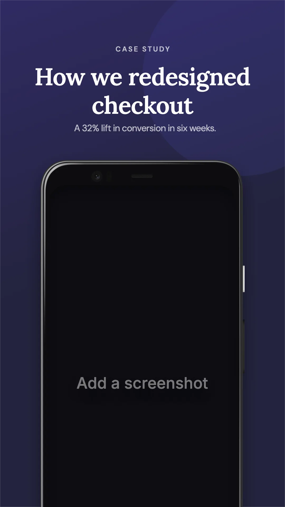 Instagram Reel cover · Phone hero template preview