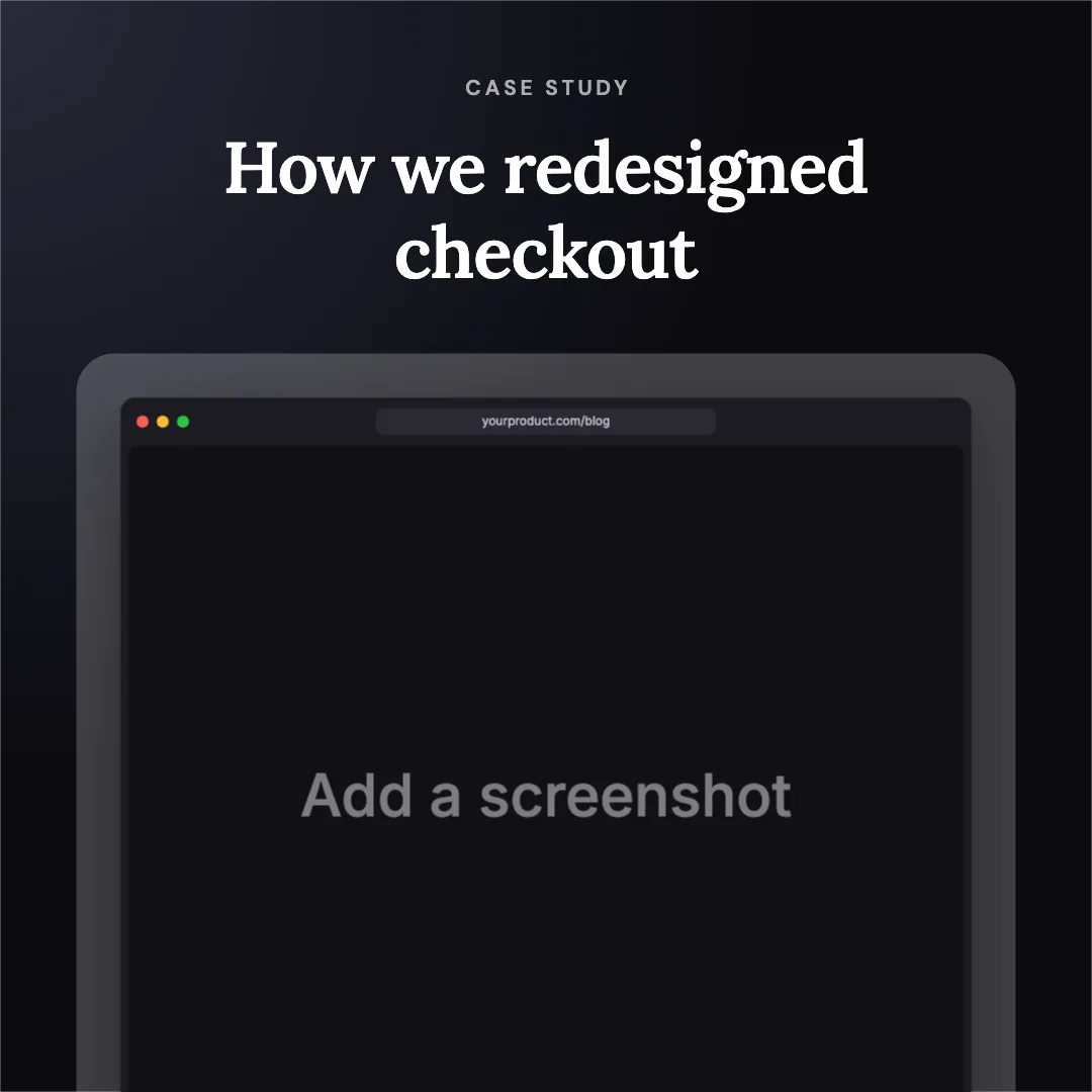 LinkedIn Square · Floating card template preview