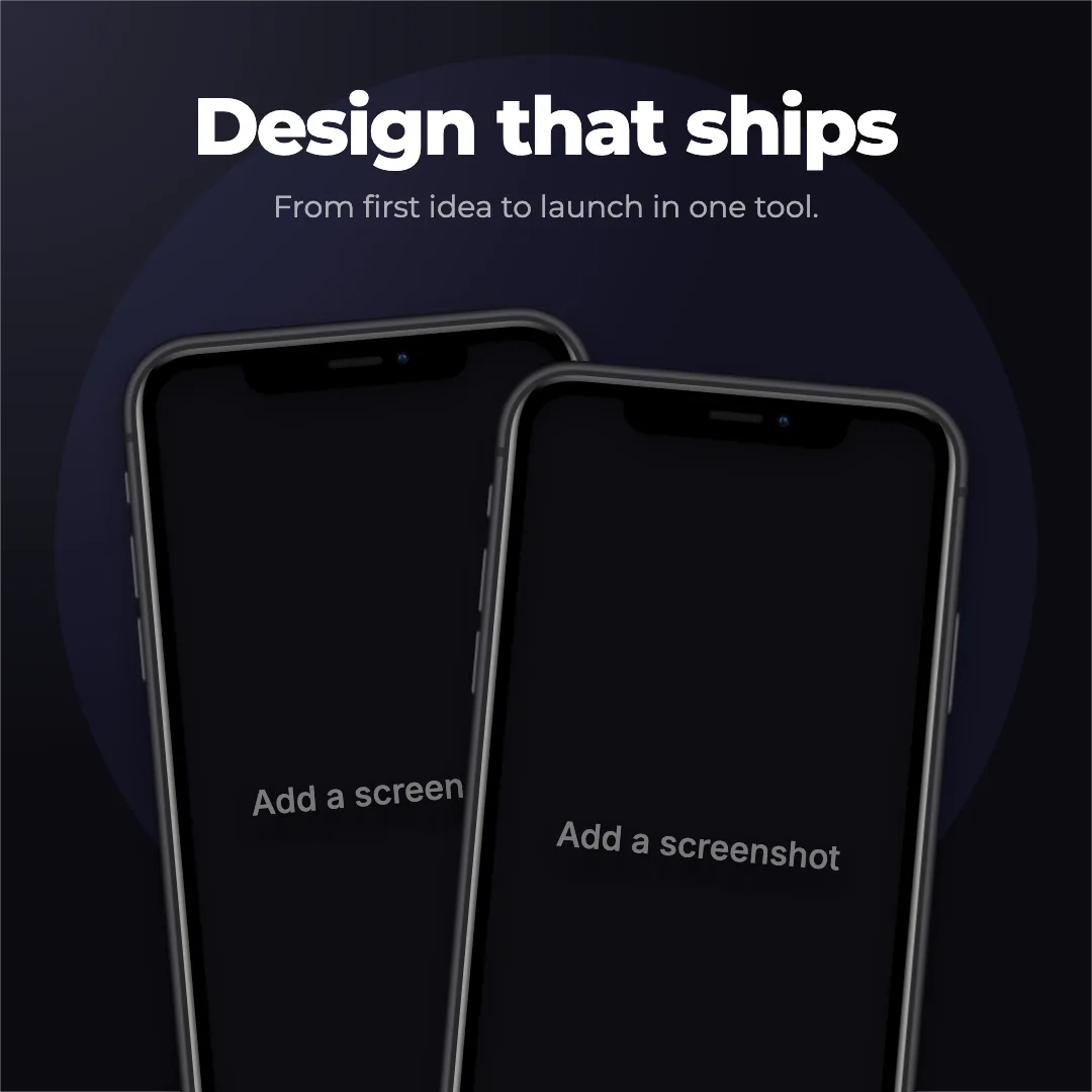 LinkedIn Square · Two phones template preview