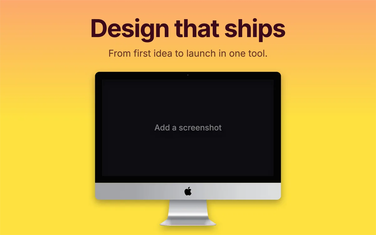 Mac App Store Screenshot · Desktop template preview