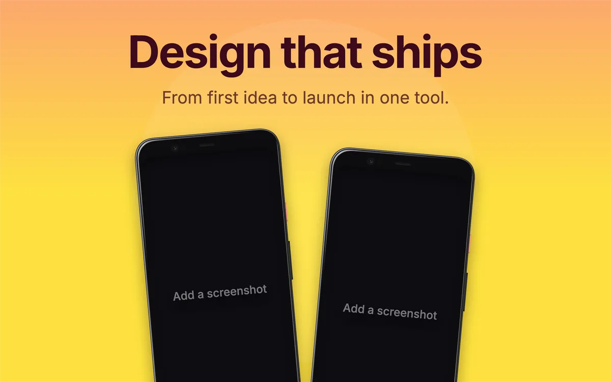 Mac App Store Screenshot · Two phones template preview