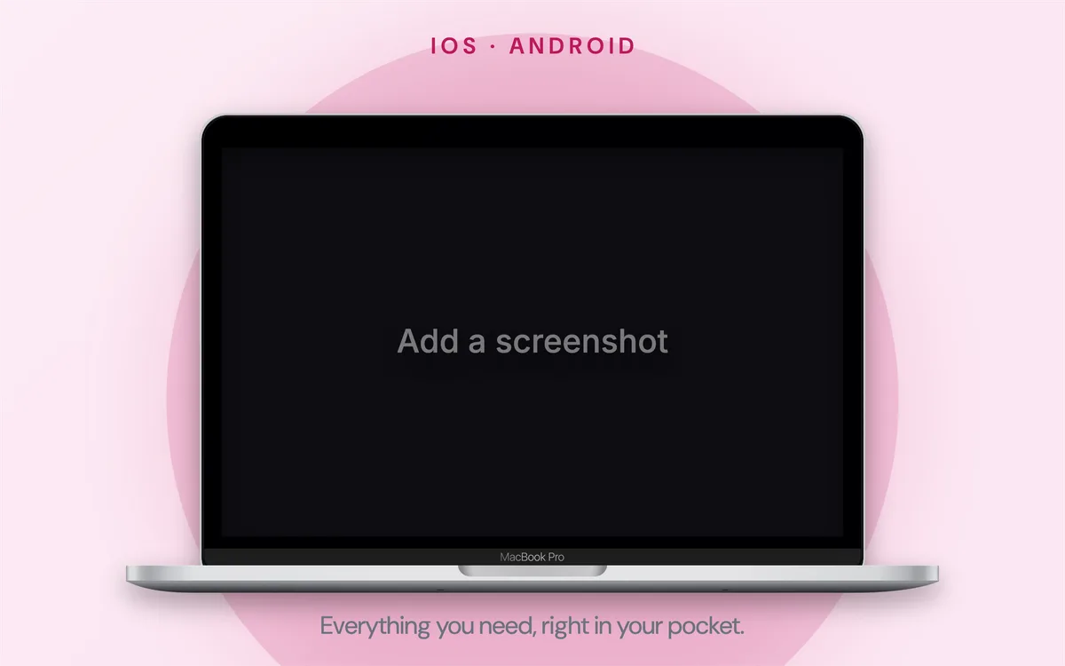 Mac App Store Screenshot · Minimal template preview