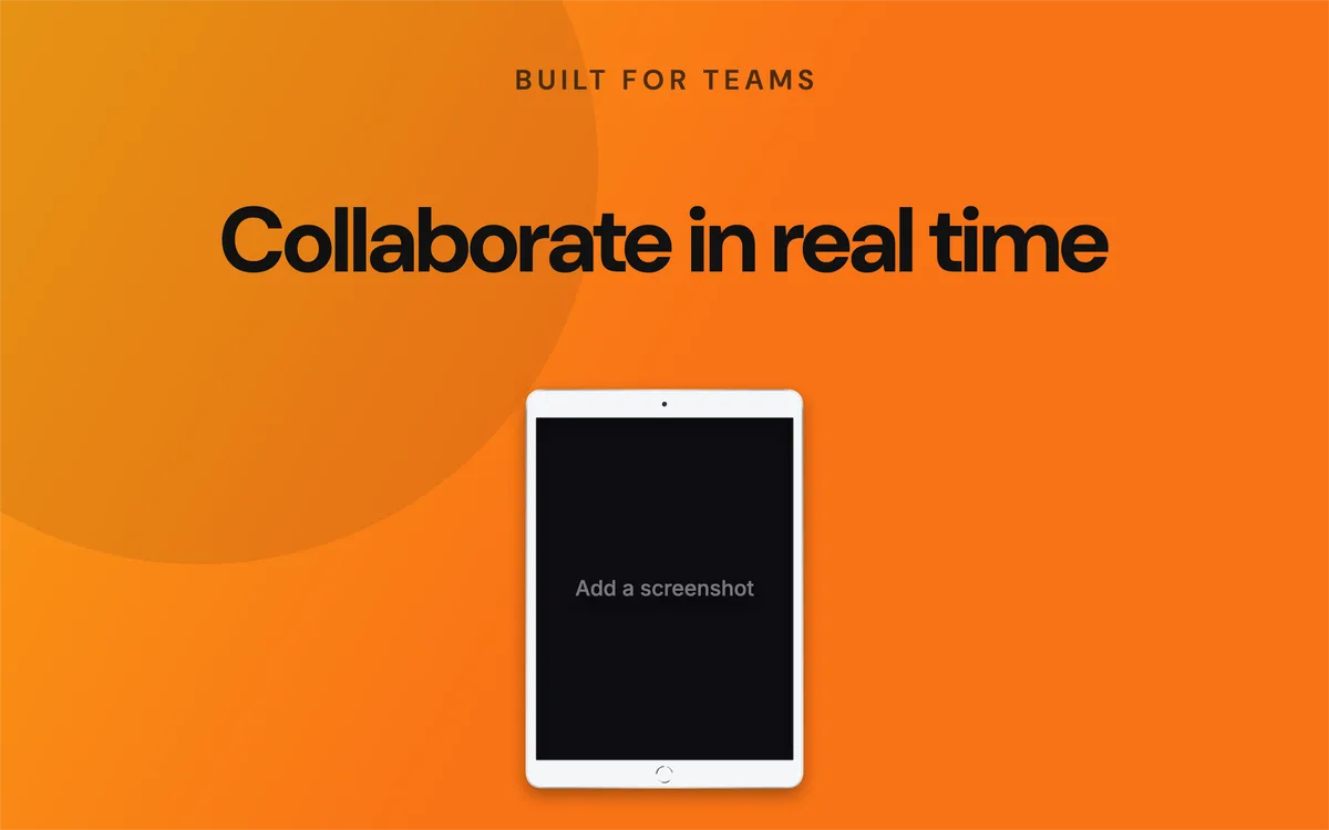 Mac App Store Screenshot · Tablet template preview