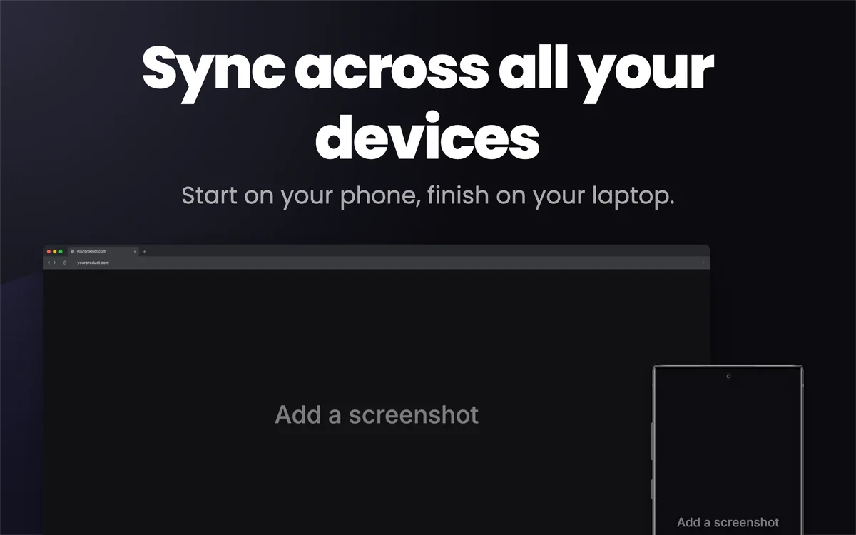 Mac App Store Screenshot · Web + mobile template preview