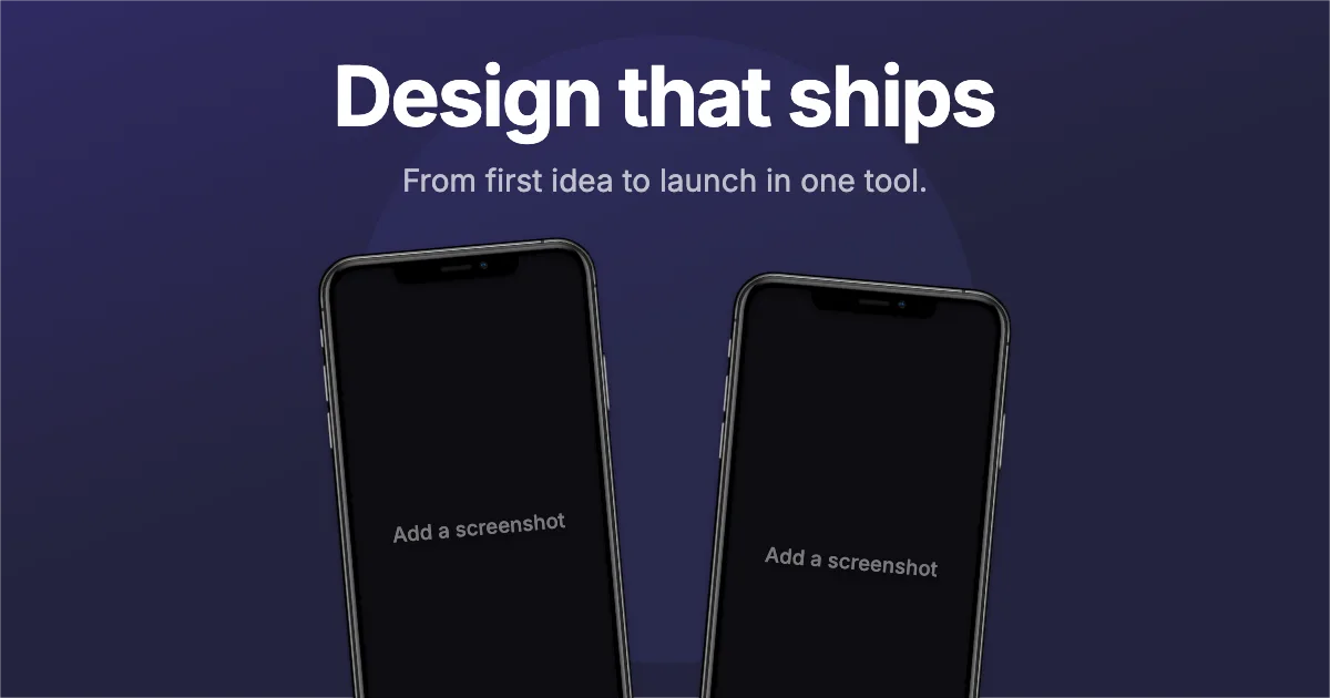 Open Graph Link preview · Two phones template preview
