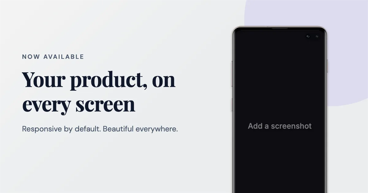 Open Graph Link preview · Phone hero template preview