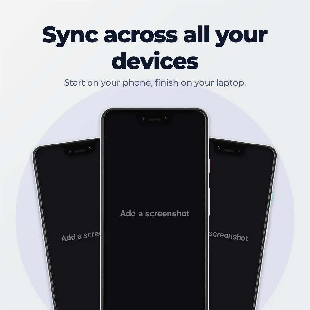 Pinterest Square pin · Three phones template preview