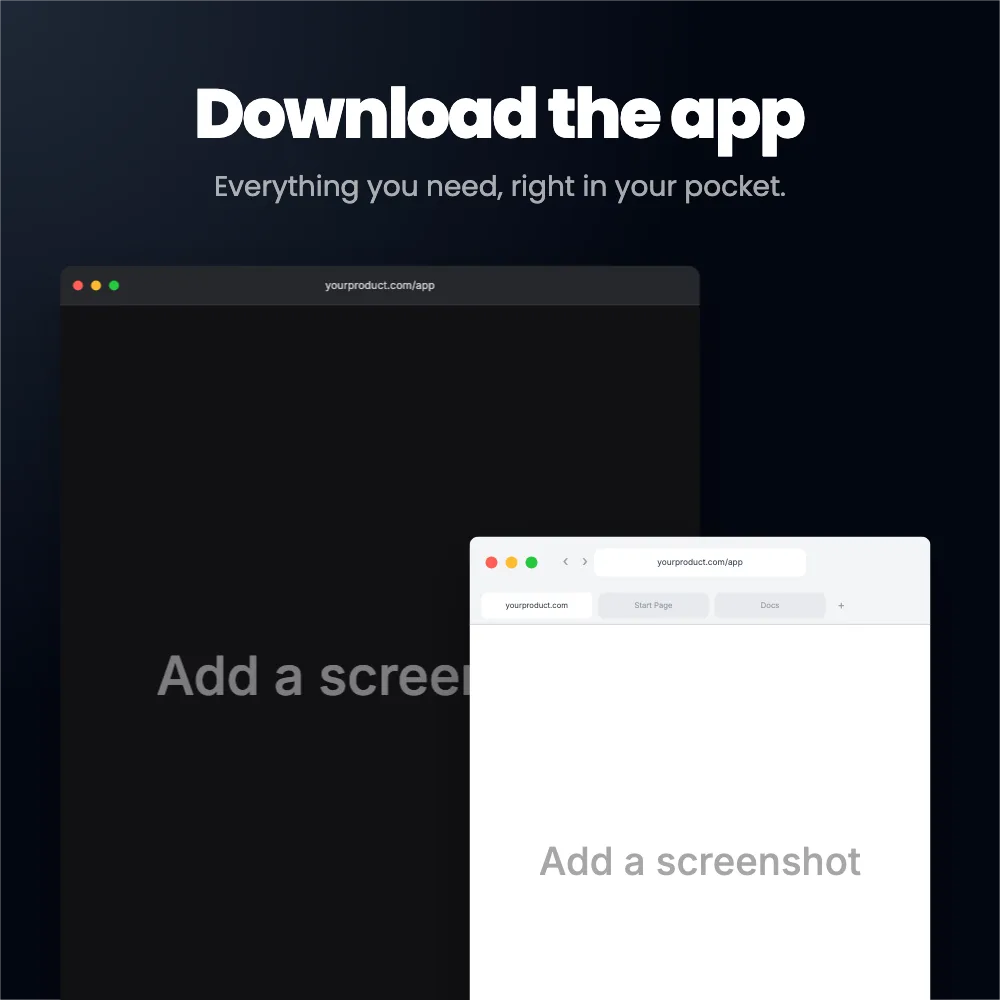 Pinterest Square pin · Two windows template preview