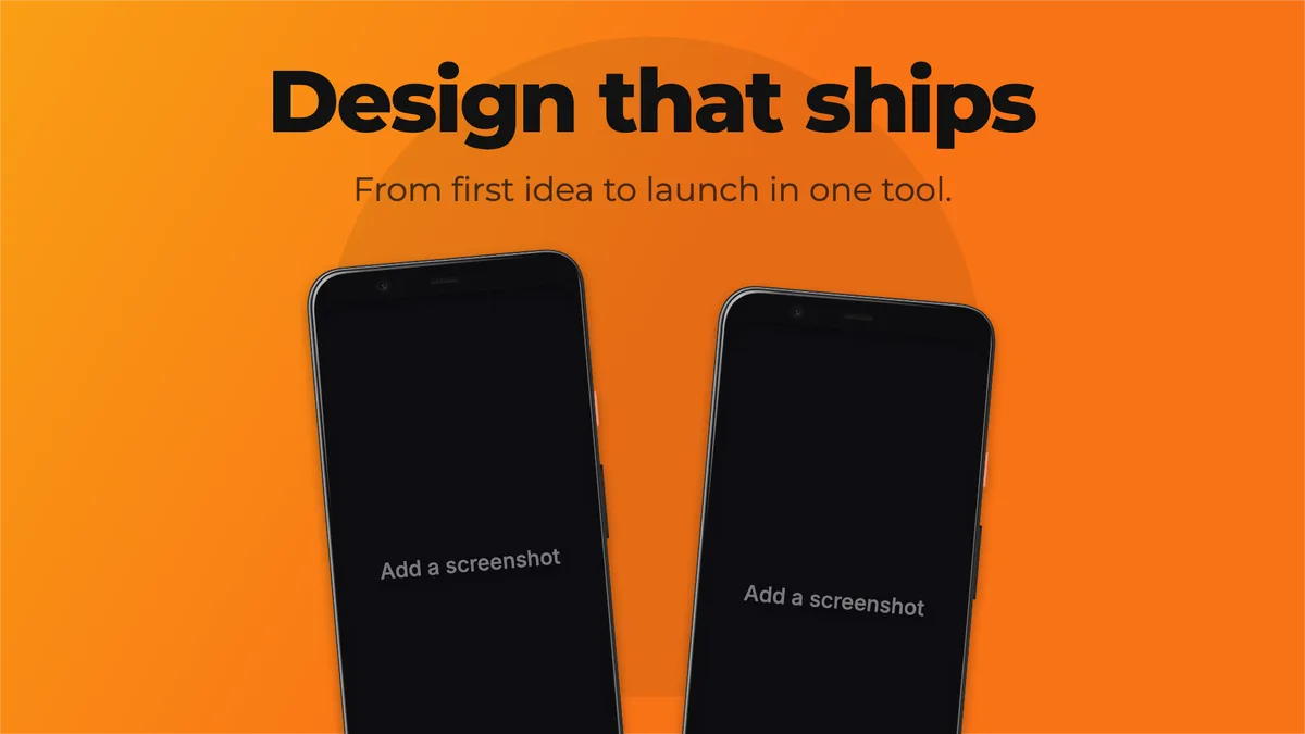 Presentation 16:9 slide · Two phones template preview