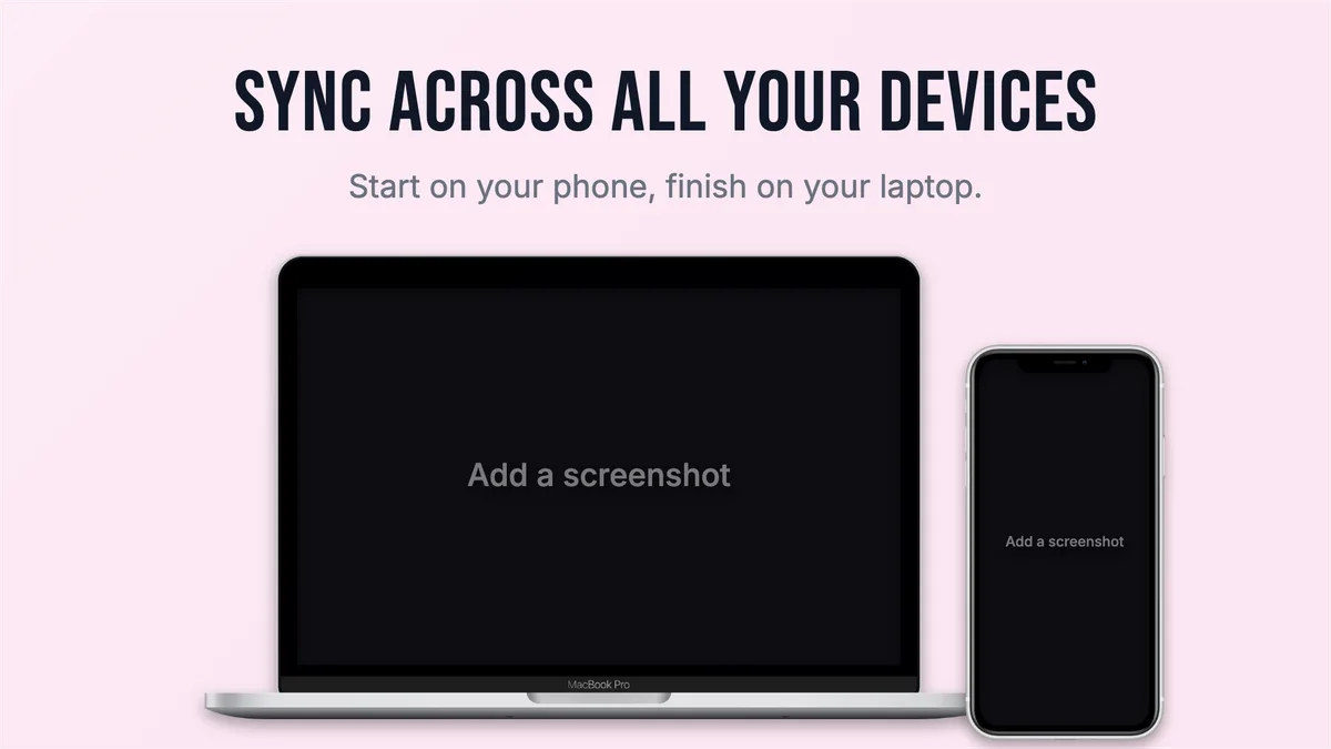 Presentation 16:9 slide · Laptop + phone template preview