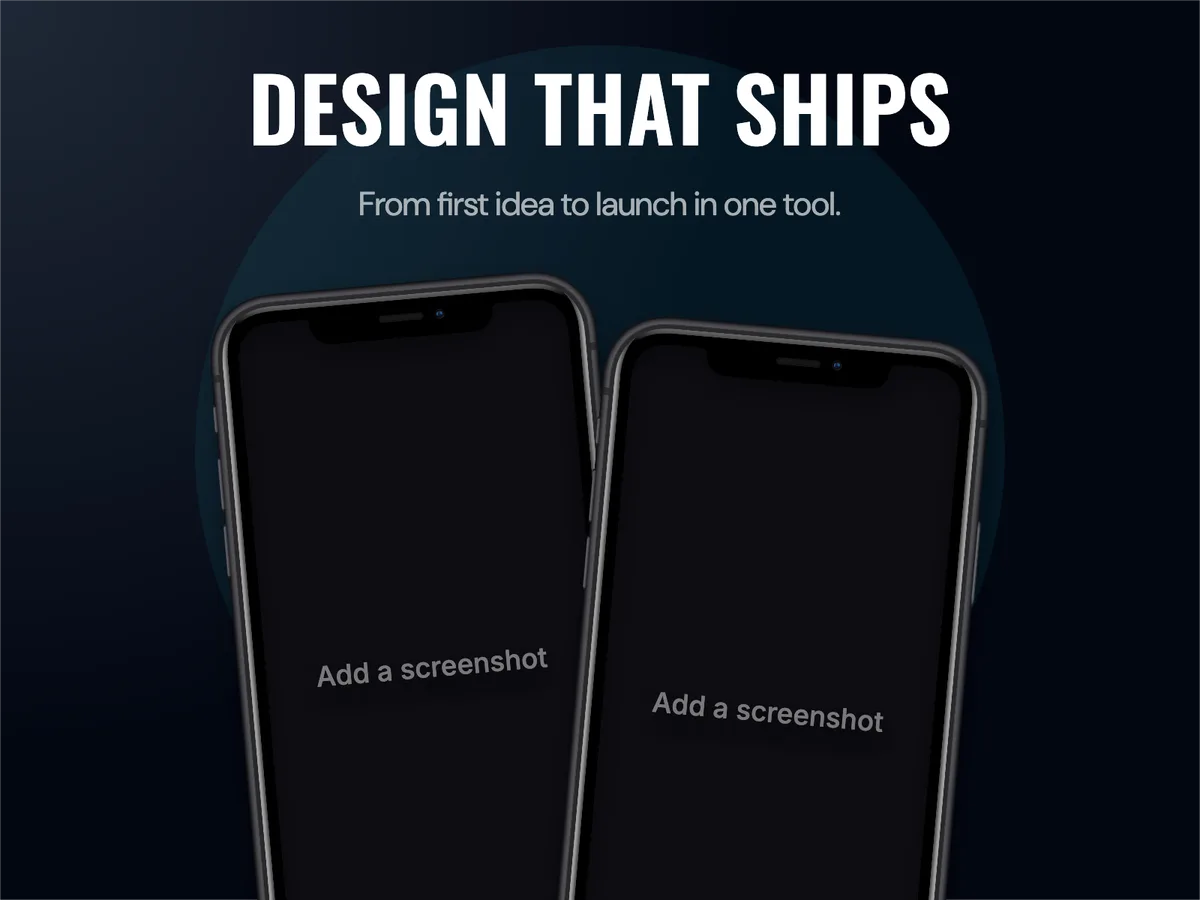 Presentation 4:3 slide · Two phones template preview