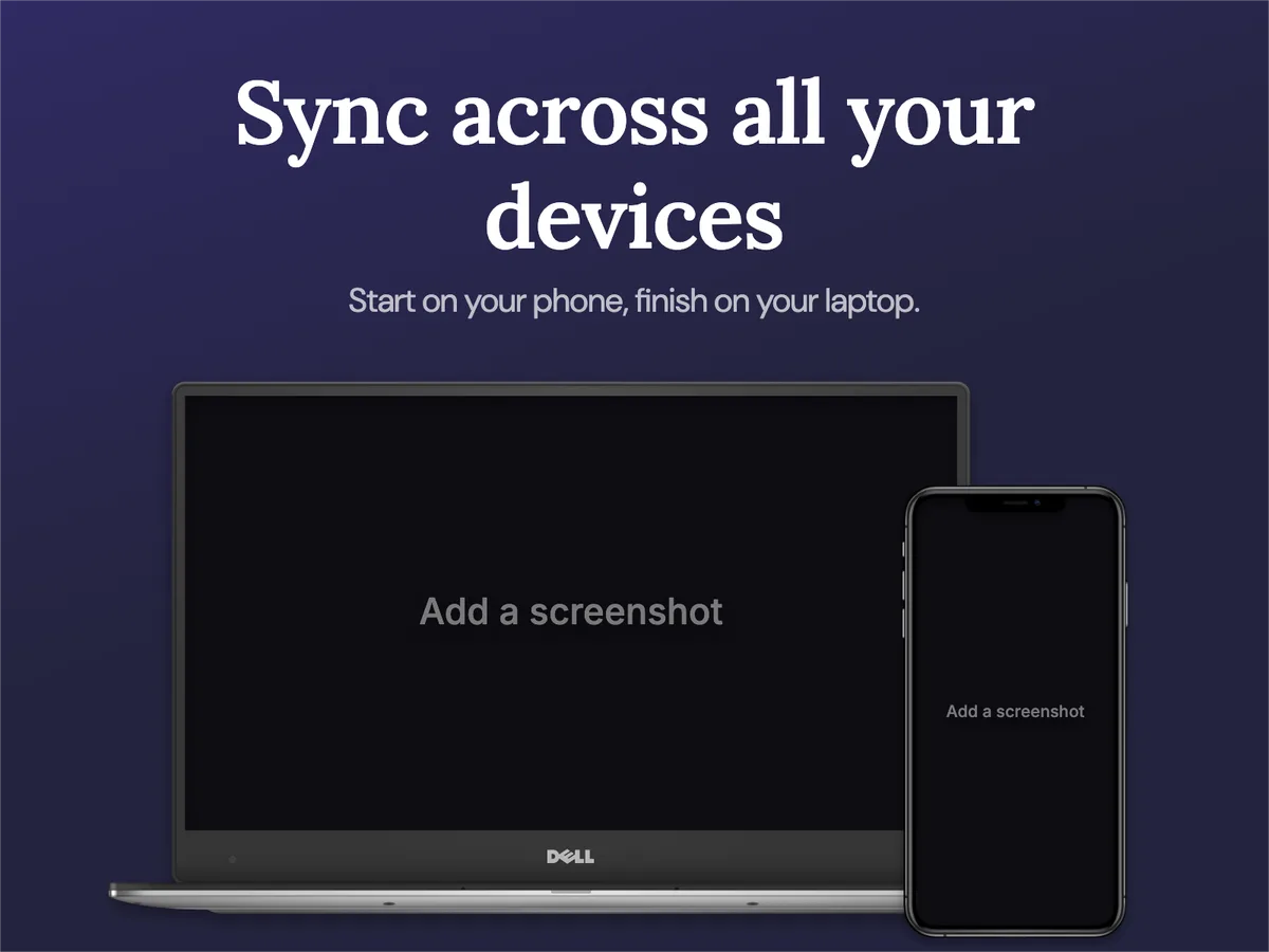 Presentation 4:3 slide · Laptop + phone template preview
